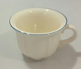 Gmundner Keramik-Tasse/ Kaffee barock neu blau